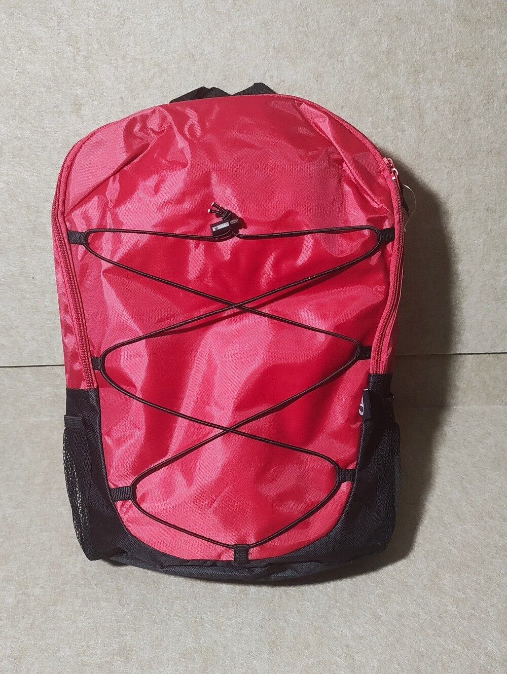 Red 17 Inch Daypack Backpack - Classic Casual Carry -N